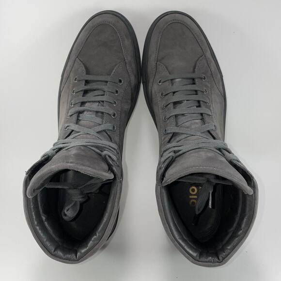 Koio Primo Tonal High Top Sneakers Mens Size 44, US Size 10 Charcoal Gray - Picture 6 of 11